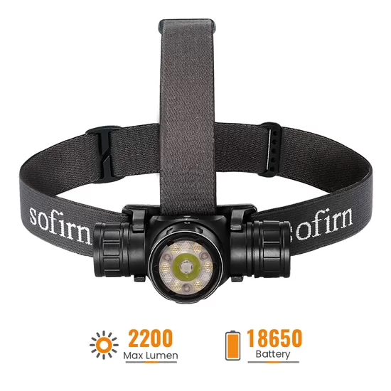 SOFIRN HS21 LED Rechargeable Red and White Headlamp