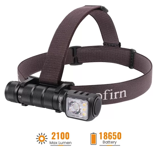 SOFIRN HS42 2100 Lumens Headlamp with Spotlight Floodlight
