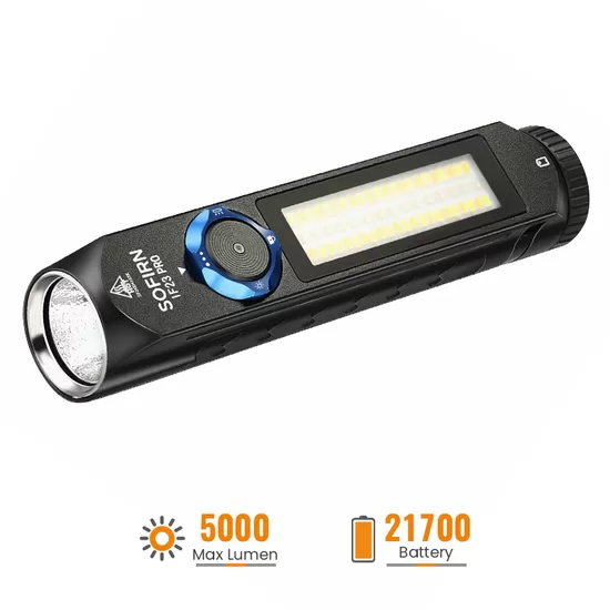 SOFIRN IF23 PRO 5000 Lumens Powerful Rechargeable EDC Flashlight