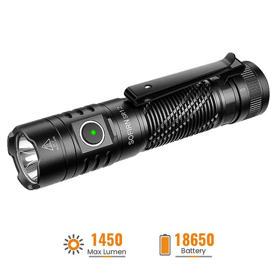 SOFIRN SR12 1450 High Lumens EDC Thrower Flashlight