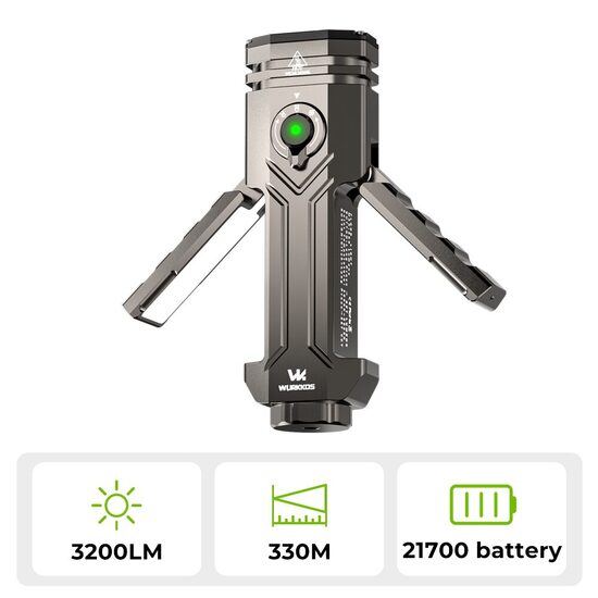 SOFIRN HD02 Magnetic Foldable Flashlight with Quad Beam, 3300 Lumens
