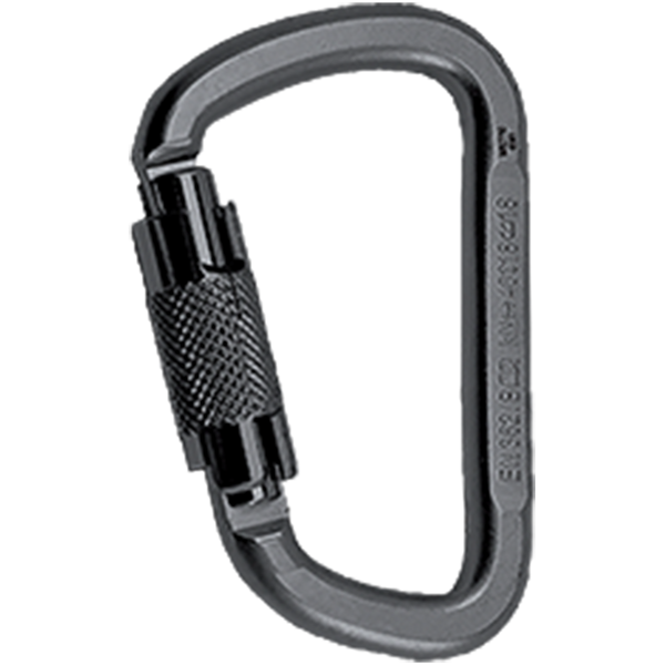 ROCK EMPIRE Steel Carabiner D KL-2T Black
